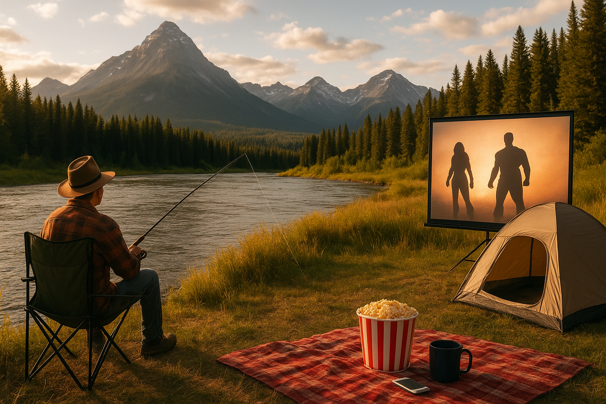 Weekend Escape in Montana: Fishing, Nature and a Movie Night to Cap It Off